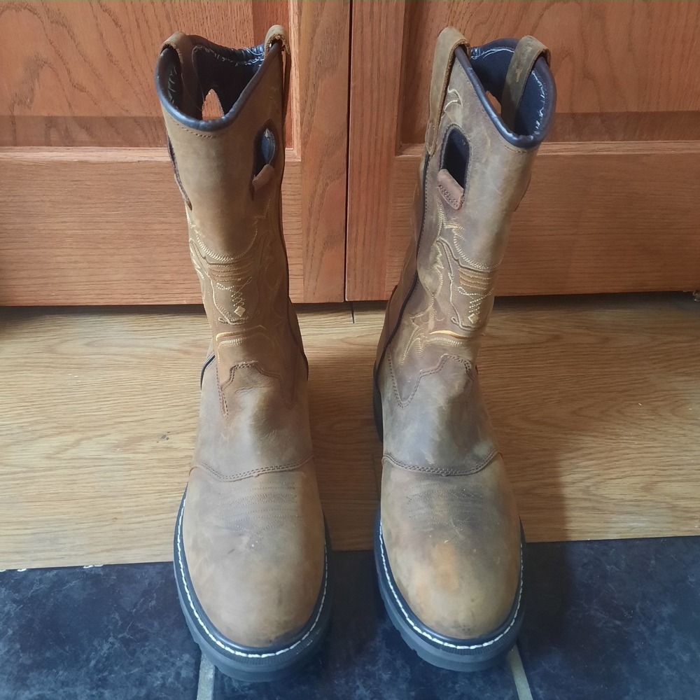 Guide Gear Mens Bandit II Conceal Cowboy Western Boot Brown Leather Size 12EE - Picture 2 of 6